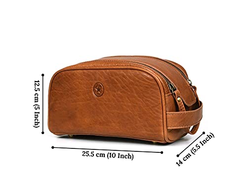 Leather Toiletry Bag for Men
