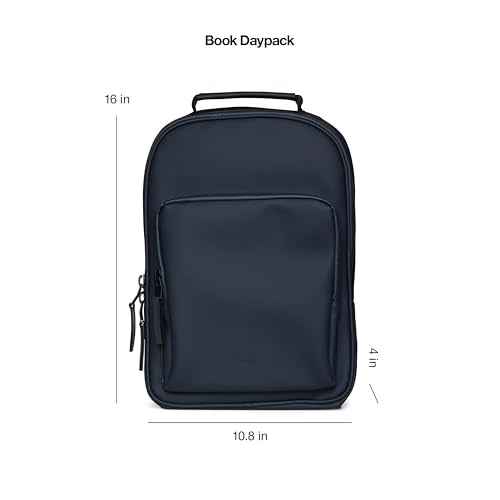 Book Daypack Navy Waterproof Laptop Backpack for Men and Women