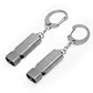 Emergency Whistle 2 Pack with Keychain for Hiking Boating
