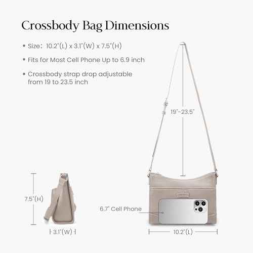 Soft Real Leather Crossbody Bags for Women Travel Wallet Purse
