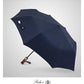 Folding Umbrella Lux Hardwood Handle Auto Open Close Dark Navy