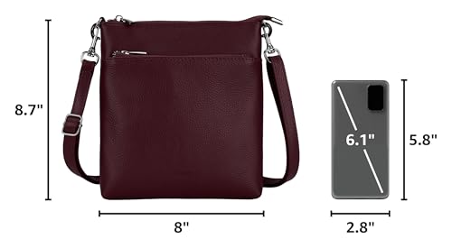 Genuine Leather Small Crossbody Bags for Women Travel Leather Purse