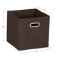 Fabric Storage Bins in Strong Poly‑Woven Fabric with Sturdy Chipboard Sides