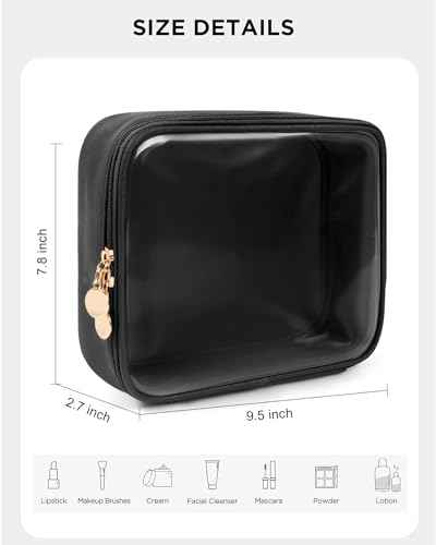 TSA Approved Toiletry Bag with Mini Clear Makeup Bag Travel Size Beach Pool Bag Car Accessories for Women Her