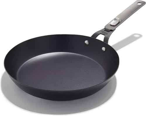 Outdoor Pre Seasoned Carbon Steel 12" Frying Pan Skillet