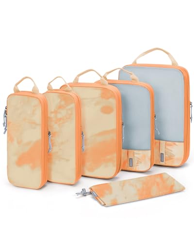 6 Set Compression Packing Cubes for Travel (6 Count)