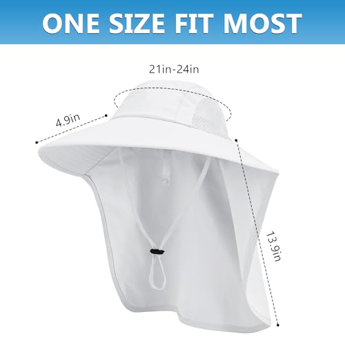 Sun Hat for Men Women with Neck Flap