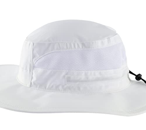 Women's UPF 50+ Safari Sun Hat Ladies Sun Hat Wide Brim Bucket Hats Breathable UV Protection Fishing Hats White