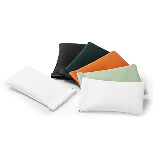 Pearl White PU Travel Pouch