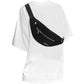 Large Crossbody Fanny Pack Belt Bag for Women Men with Silver Zipper