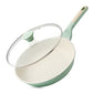 9.5In Nonstick Ceramic Frying Pan with Lid
