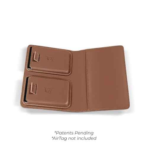 Passport with AirTag Holder Wallet