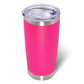 20oz Tumbler with Lid Stainless Steel Tumblers Insulated Mug Hot Pink 1P