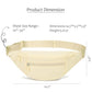 Large Yellow Waist Bag Sling Fanny Pack for Women Trendy Travel Essential