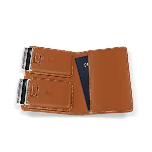 Passport Wallet with AirTag Holder