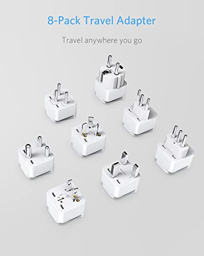 Worldwide Travel Plug Adapter Set (8 Count)