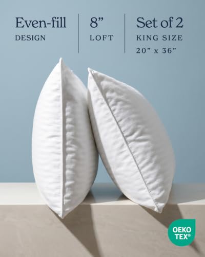 Bed Pillows King Size Set of 2 (2 Count)