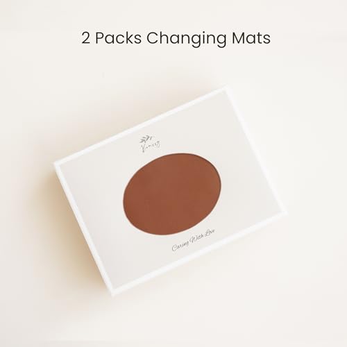 Faux Leather Waterproof Baby Changing Mat 2 Pack (2 Count)
