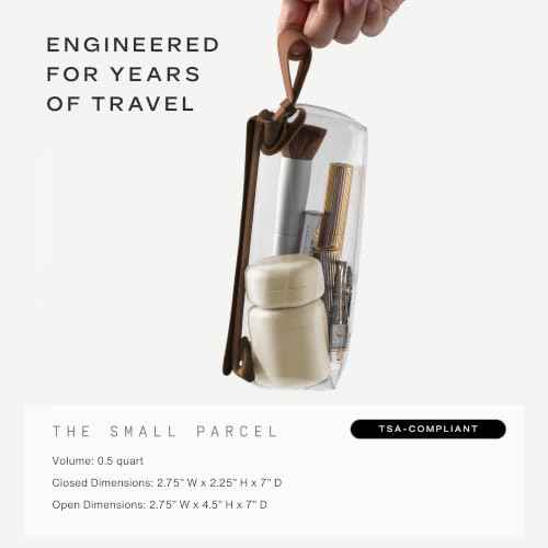 Parcel Clear Travel Kit with Zipperless Magnetic Closure