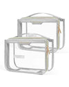 Clear Toiletry Bag for Travel (2 Count)