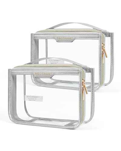 Clear Toiletry Bag for Travel (2 Count)