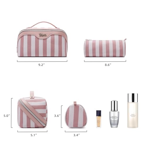 Travel Makeup Bag Cosmetic Bags for Women (3 Count)