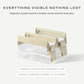 Parcel Clear Travel Kit with Zipperless Magnetic Closure