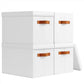 Storage Bins with Lids (4 Count)