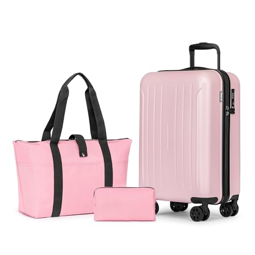 Carry On Luggage Sets 3 Piece 20 Inch Suitcase Set with Duffel Bag (3 Count)