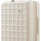 Expandable Top Opening 28 Inch Checked Luggage with Spinner Wheels