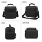 Double Layer Cooler Insulated Lunch Bag Adult Lunch Box Large Tote Bag for Men (Black)