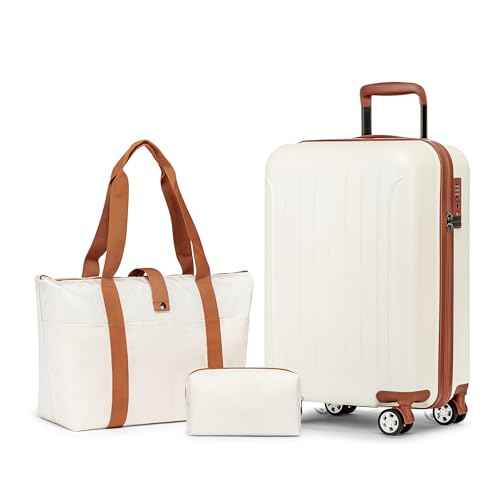Carry On Luggage Sets 3 Piece 20 Inch Suitcase Set with Duffel Bag (3 Count)