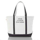 Medium Classic Personalized Monogram Canvas Tote Bag for Women
