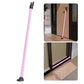 3-in-1 Door Security Bar, Security Door Stoppers & Door Barricade – Heavy Duty Adjustable Iron Security Lock Bar for Home Defense, Apartment & Travel Safety (1 Pack - Pink)