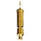 Loud Two Tone 102dB Brass Whistle with Keychain Ring