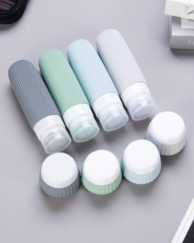 Travel Bottles for Toiletries 8 Pack (8 Count)