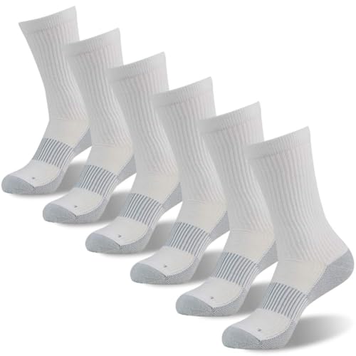 Thick Cushioned Sole Copper Running Socks (6 Count)