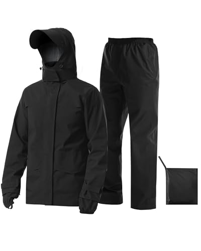 Rain Suit Waterproof Breathable Lightweight 2 (2 Count)