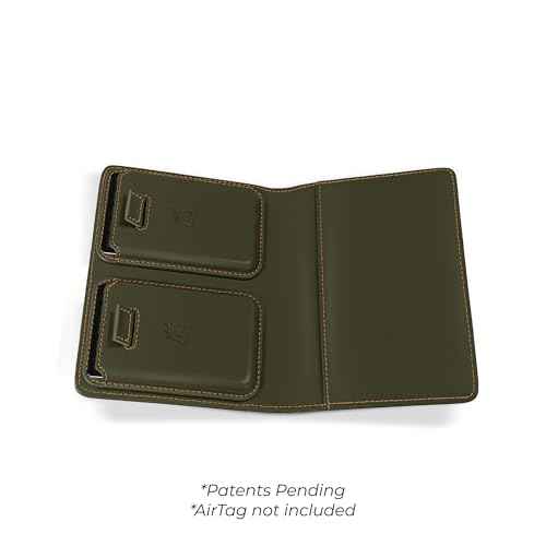 Passport Wallet with AirTag Holder