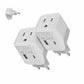 European Egypt Travel Adapter Plug with Dual USB (2 Count)