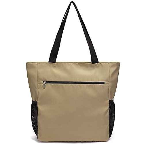 Large Capacity Foldable Tote Bag with Zipper