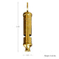 Loud Two Tone 102dB Brass Whistle with Keychain Ring