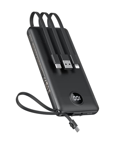 10000mAh Portable Charger with 4 Built