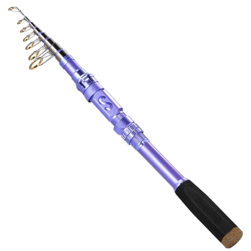 Portable Telescopic Fishing Rod with Carbon Fiber Material and Precision Carved Reel Seat