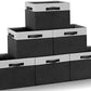 Large Storage Baskets for Shelves 6 Pack (6 Count)