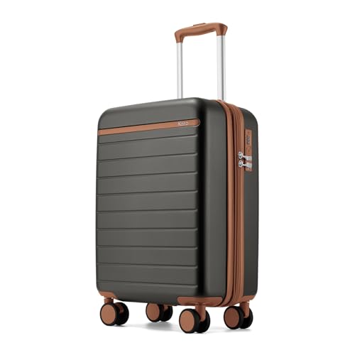 Carry On Suitcase 20in Expandable ABS+PC Airline Approved Grey