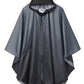 Adults Rain Poncho Waterproof Raincoat Women Gradient Hood with Pocket