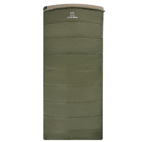 Zero Degree Sleeping Bag for Adults 100% Cotton Flannel Tall and Big