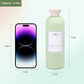 13.5oz 4Pcs Green Plastic Refillable Travel Shampoo and Conditioner Bottles Plastic Refillable Travel Shampoo Bottles with Flip Cap Shampoo and Conditioner Dispenser (4 Count)