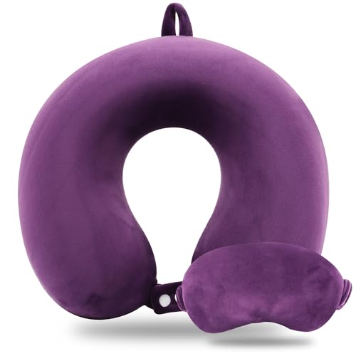 Pure Memory Foam Travel Pillow Set for Adults